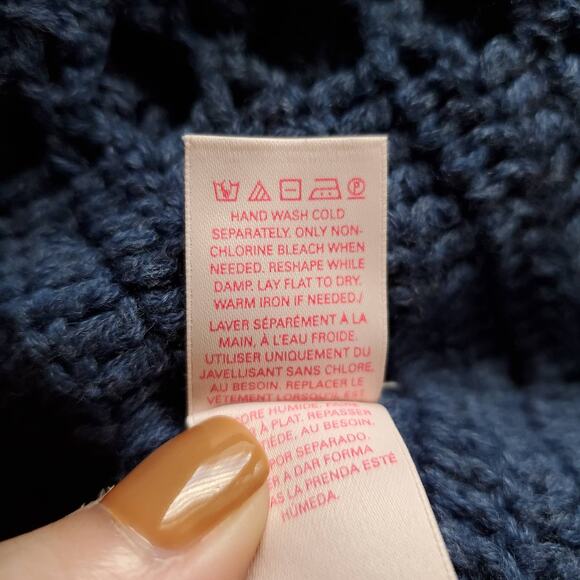 Vintage Victoria's Secret Blue Crochet Tank Size M Y2k Boho Vacation Beachy - Picture 10 of 10